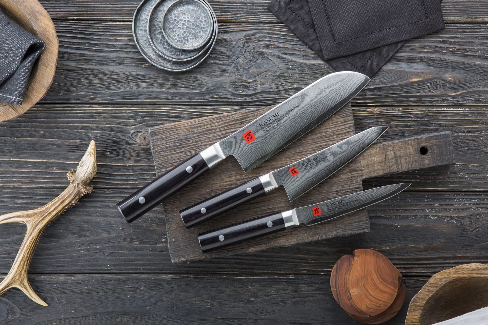 Kasumi - DAMASCUS Utility Knife 12cm/4.7