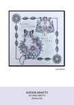 Katkin Krafts Sitting Pretty 6 in x 8 in Clear Stamp Set
