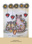 Katkin Krafts Sitting Pretty 6 in x 8 in Clear Stamp Set