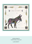 Katkin Krafts Little Donkey 6 in x 8 in Clear Stamp Set