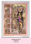 Katkin Krafts Ammonite 6 in x 8 in Clear Stamp Set