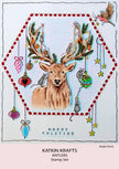 Katkin Krafts Antlers 6 in x 8 in Clear Stamp Set
