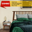 [Buy 1 Get 1] Kaylin Solid Wood Bed Frame & Nightstand
