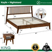 Kaylin Solid Wood Bed Frame