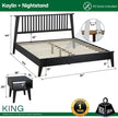 Kaylin Solid Wood Bed Frame