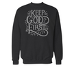 Keep God First Rhinestone Shirt – Christian Faith Sparkle Bling Tee | Blingdazzel