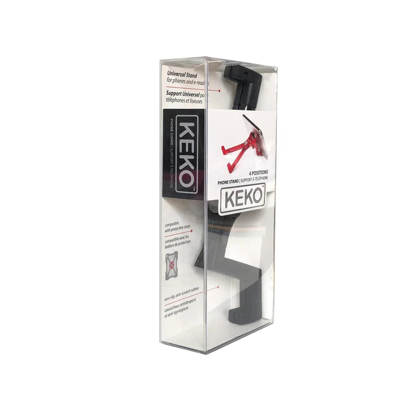 Keko - Phone Stand Black 13x8x45cm/5x3x18