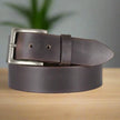 Keldon Leather Men's Solid Leather Removable Buckle Belt
