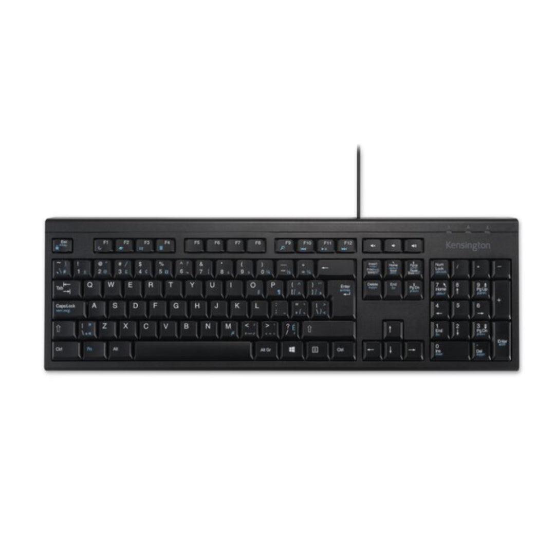 Kensington - Kensington Keyboard USB Wiredingual Black PC/Mac