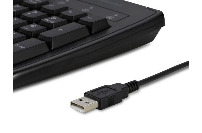 Kensington - Keyboard Washable USB Wired Pro Fit Black PC/Mac