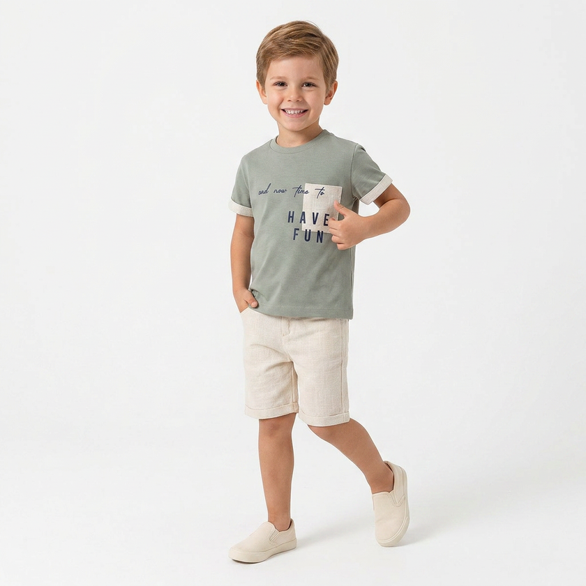Trendy Tyler Boys Shorts Set