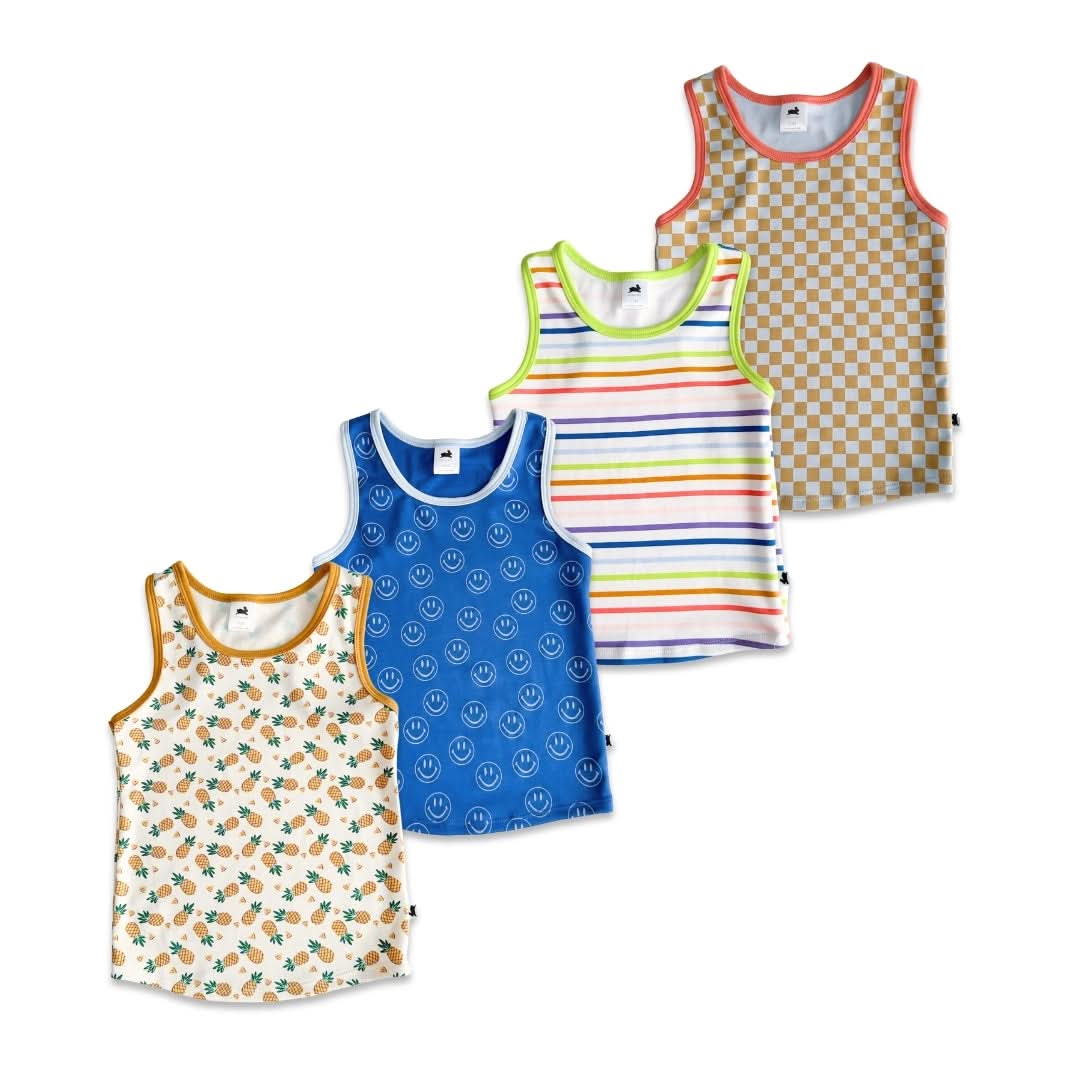 Kids' Bamboo Racerback Tank | Pineapple