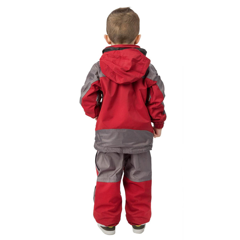 Kids Gorak Shep Unisex Outershell Jacket – Burgundy / Grey