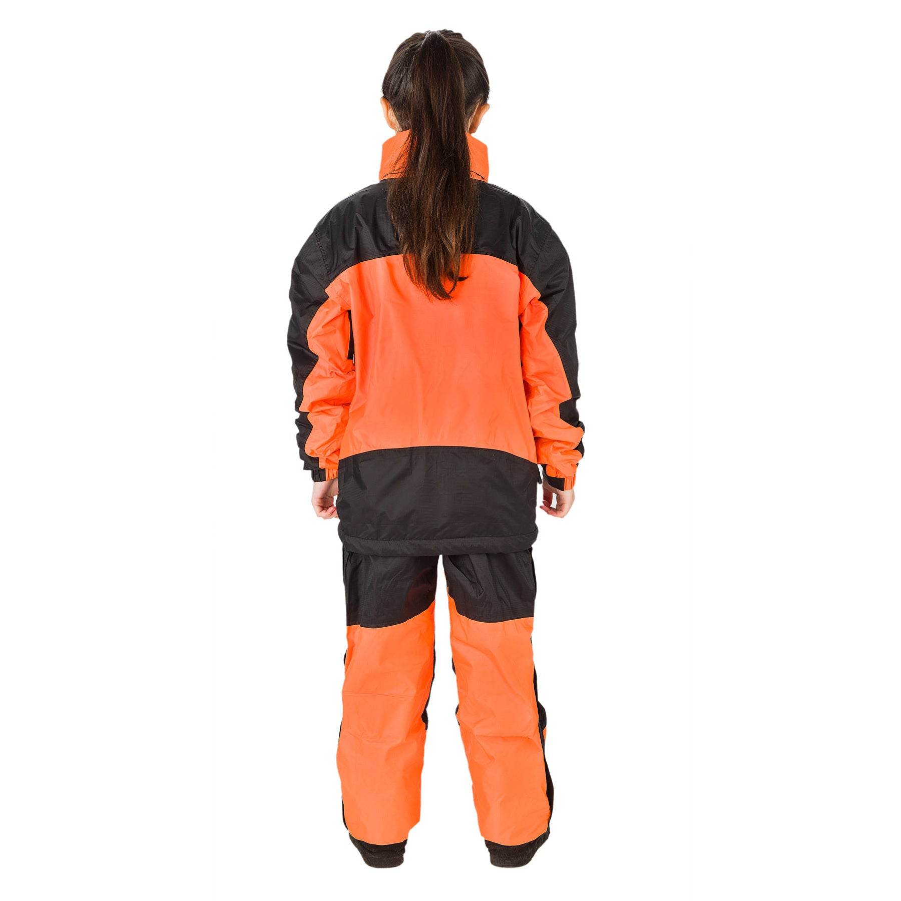Kids Unisex Gorak Shep Outershell Pants – Orange / Black