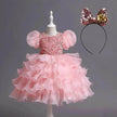 Kids Tutu Birthday Princess Party Dress
