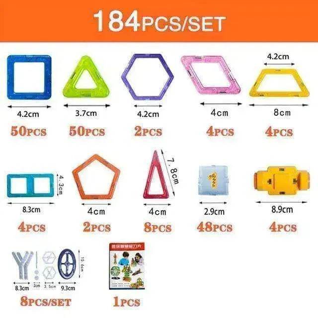 Kids' Magnetic Building Blocks DIY Magnet Toys - Construction Set Gifts