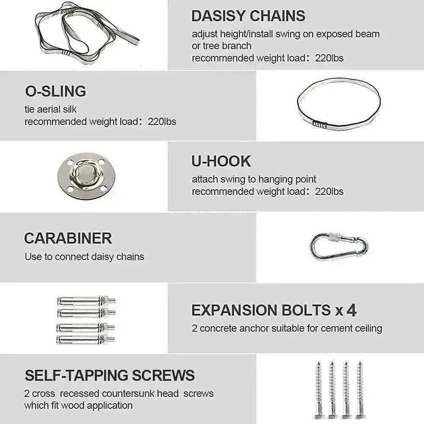 Kids' Therapy Swing: Hardware Incl. Sensory Cuddle Hammock - Autism Support