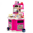 Kids Kitchen Playset Corner Play Kitchen with Realistic Sounds and Lights
