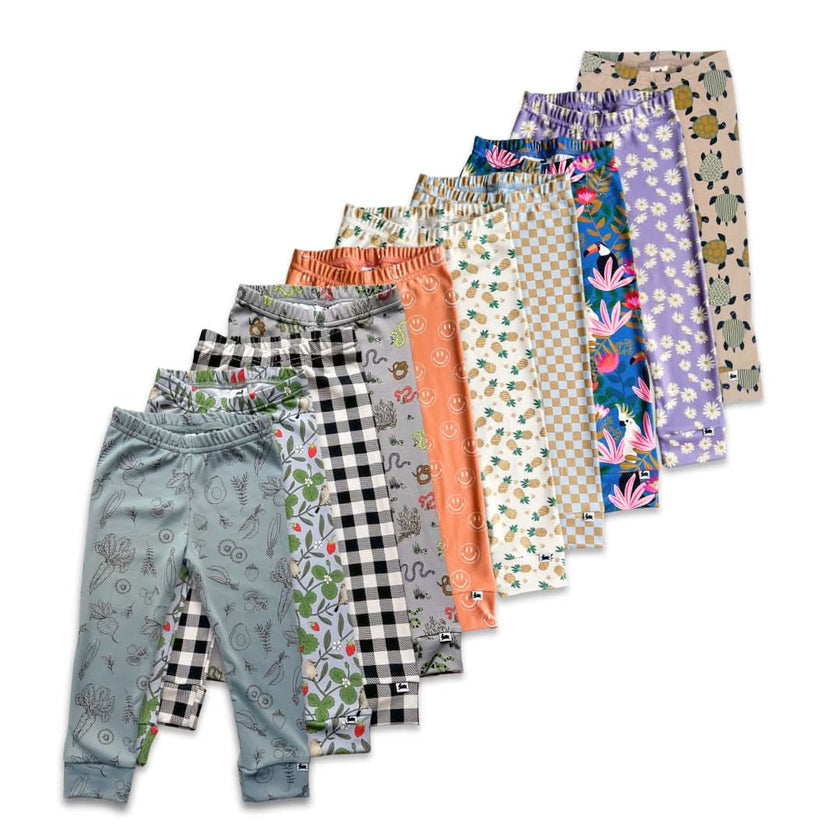 Kids' Bamboo Leggings | Garden Snakes