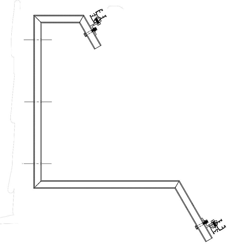 60° Portrait Solar Awning Frame for 60 or 72 Cell Modules - 1 unit