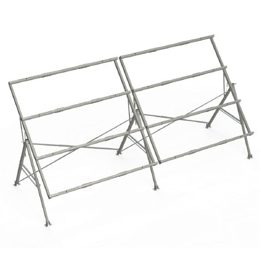 Ground Mounts - 0° to 60°   Seasonnally Adjustable - Portrait Orientation