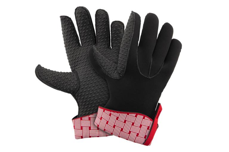 Kitchen Grips - 5-Finger Large Cherry/White Woven 28cm/11