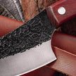 Kitchen Steel Knife Full Sharp Blade Chef Knife+Leather Strap