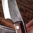 Kitchen Steel Knife Full Sharp Blade Chef Knife+Leather Strap