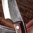 Kitchen Steel Knife Full Sharp Blade Chef Knife+Leather Strap