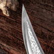 Kitchen Steel Knife Full Sharp Blade Chef Knife+Leather Strap