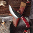 Kitchen Steel Knife Full Sharp Blade Chef Knife+Leather Strap