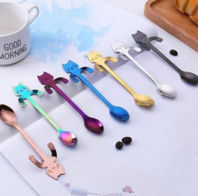 Kitty Tea/Coffee/Ice Cream Small Stainless Steel Spoon