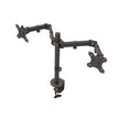 Klipxtreme - Dual Monitor Mount Desk Clamp Up to 32in