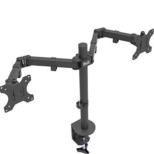 Klipxtreme - Dual Monitor Mount Desk Clamp Up to 32in