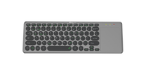 Klipxtreme - Keyboard Bluetooth or Wireless 2.4Ghz KeyGlider with Touch Pad Ultra Thin & Lightweight PCs Laptops TVs PC/Mac/iOS/Android