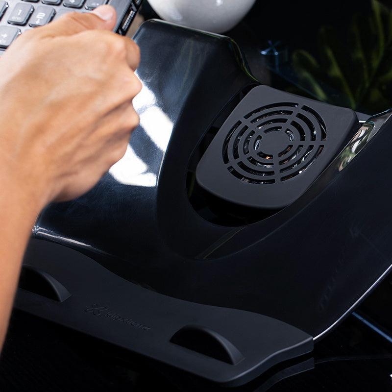 Klipxtreme - Laptop Stand 4 USB with Cooling Fan Black (KNS - 110B)