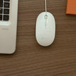 Klipxtreme - Mouse Wired 4 Button with Scroll Ambidextrous 1600dpi Ergonomic PC/Mac - White (KMO - 201WH)