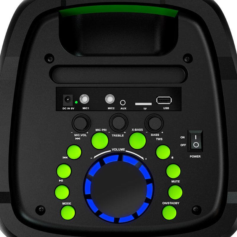 Klipxtreme - Speaker Bluetooth Party BoomFire X 1500W 8 inch Subwoofer & 15in