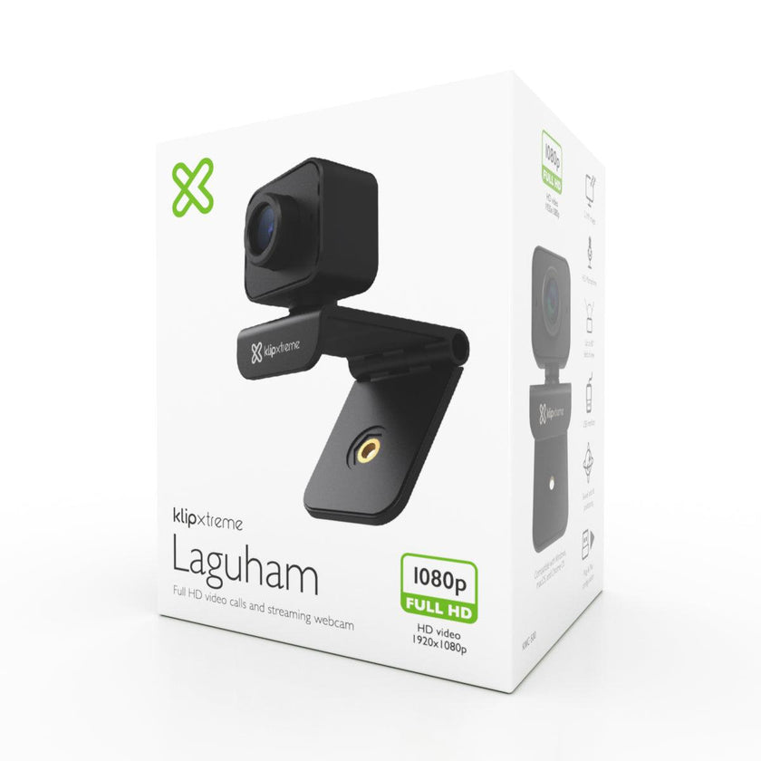 Klipxtreme - Webcam 1080p 21MP HD Mic Black (KWC - 500)