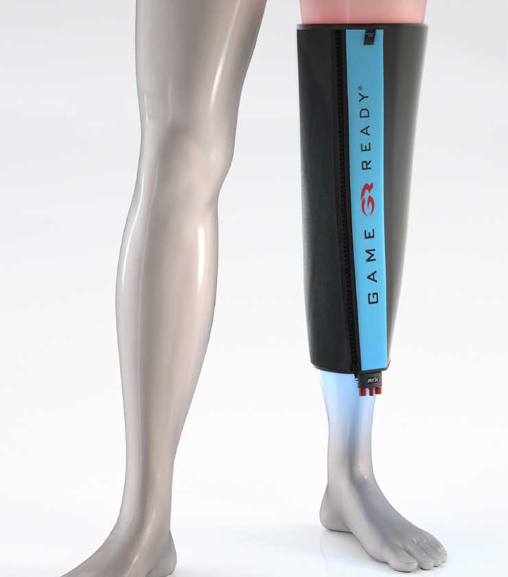 Game Ready Straight Knee Wrap with ATX