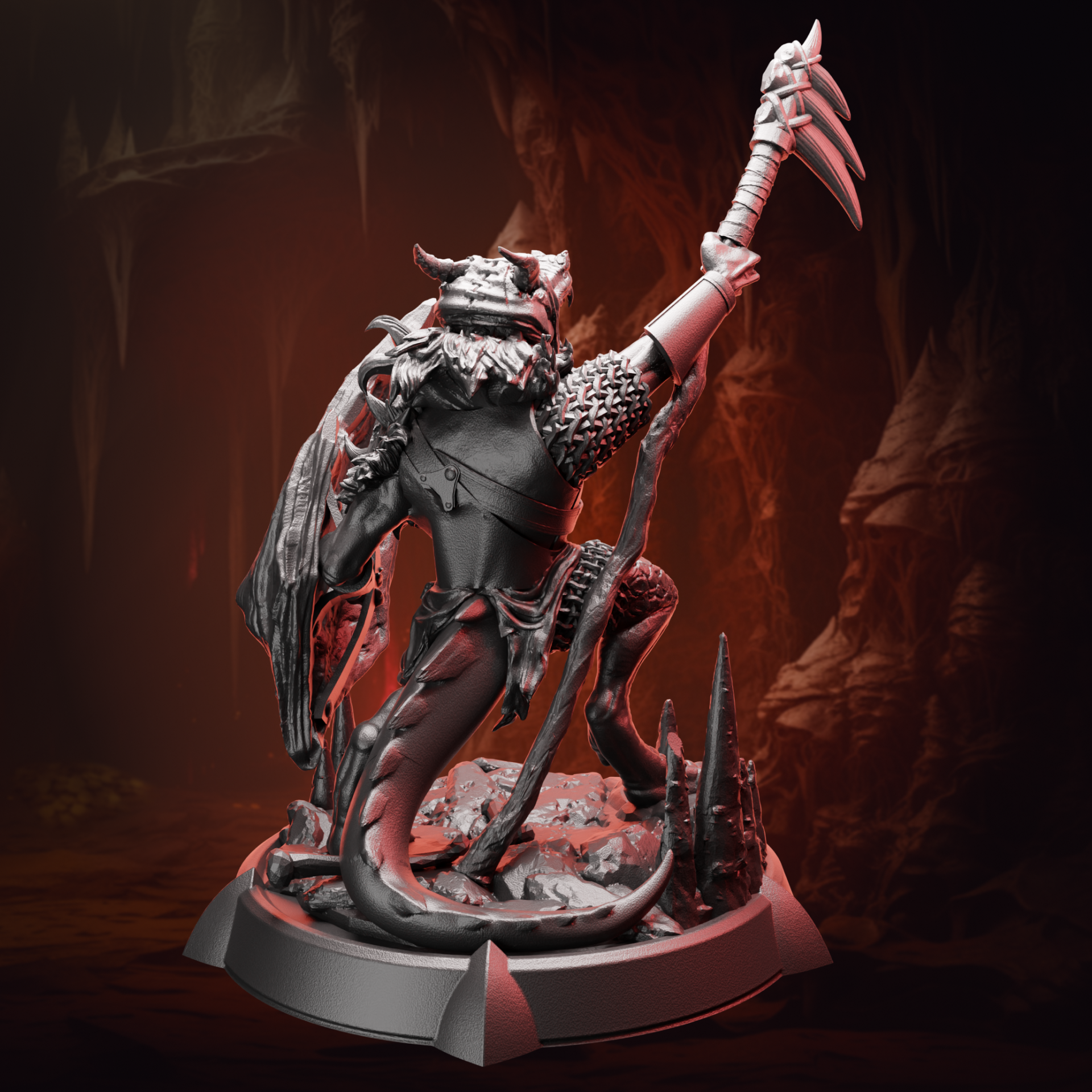 Kobold Warrior | Warpick & Shield | Medium (1in base) | 5e