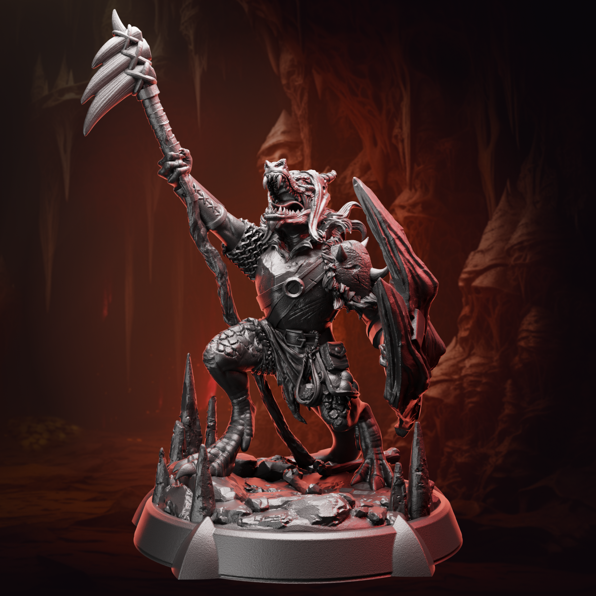 Kobold Warrior | Warpick & Shield | Medium (1in base) | 5e