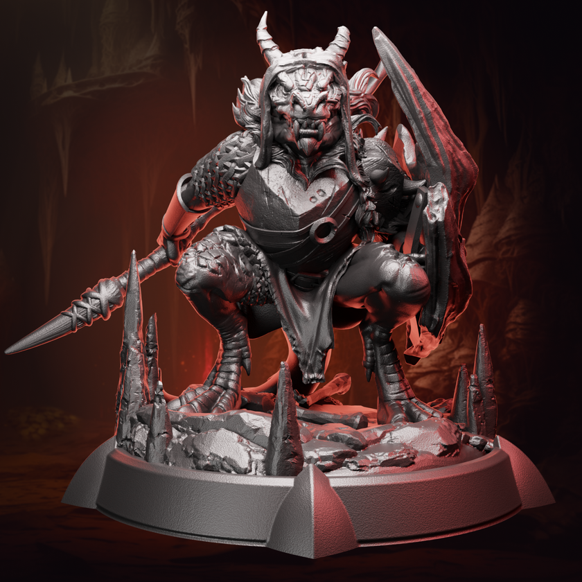 Kobold Warrior | Spear & Shield | Medium (1in base) | 5e