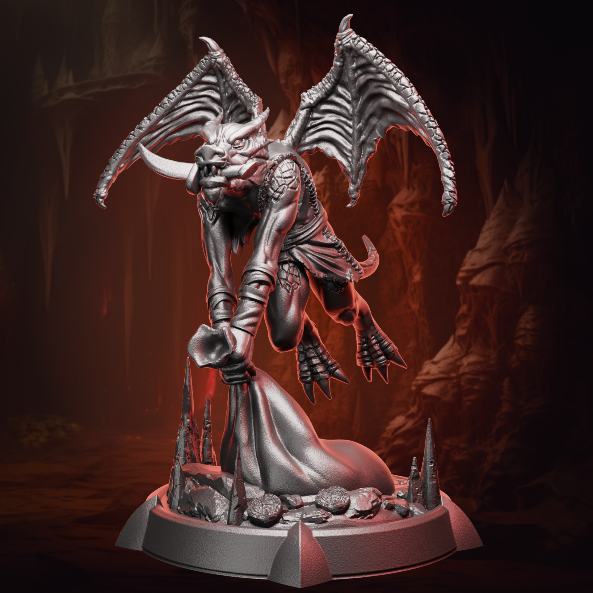 Winged Kobold Thief | Medium (1in base) | 5e
