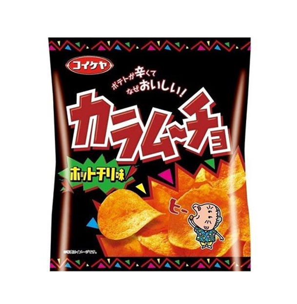 Koikeya Karamuncho Hot Chili Flavour Potato Chips (55G) [Best Before Date: 2026.11]