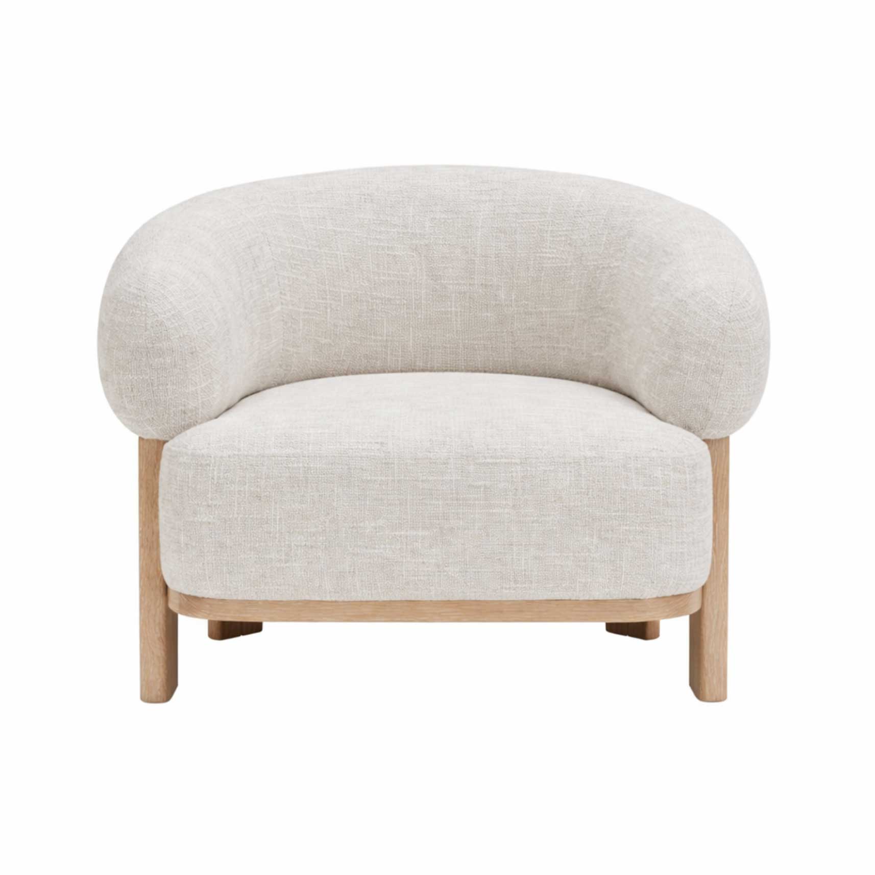 Konsta Accent Chair with Solid Wood Frame