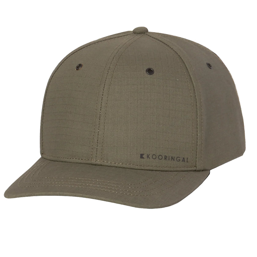 Kooringal Men's Taree Cotton Canvas 6 Panel Ball Cap with Wicking Liner One Size