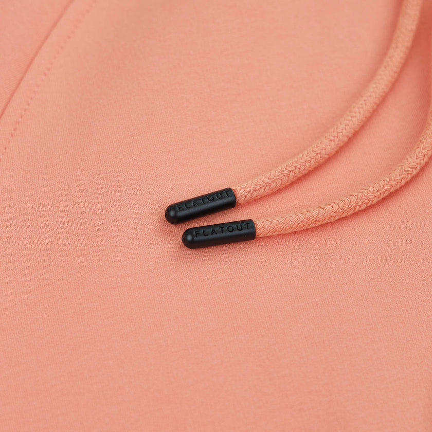 Kora Long Zipup Hoodie Peach