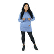 Kora Long Hoodie Baby Blue