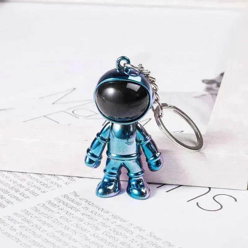 Korean Hip Hop Fashion Cross Spaceman Necklace Keychain